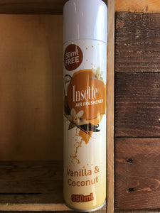 Insette Air Freshener Vanilla & Coconut Fragrance 300ml