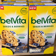 12x Belvita Blueberry & Flaxseeds Biscuit Packs (2 Boxes of 6)