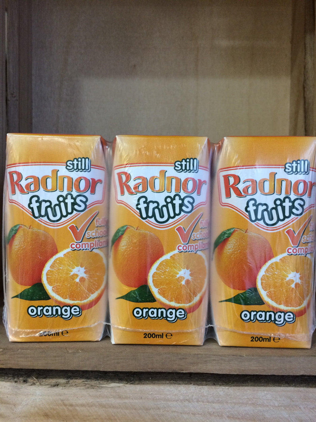 Radnor Fruits Orange Case 24 x 200ml Drink