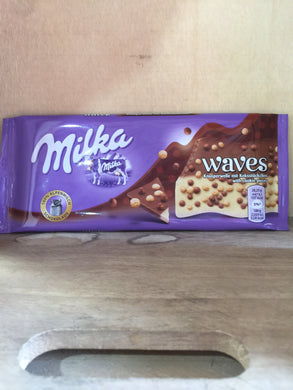 Milka Waves with Cookie Pieces 81g