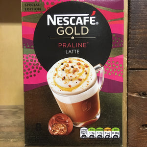 16x Nescafe Gold Praline Latte Sachets (2 Packs of 8 Sachets)