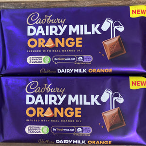 3x Cadbury Dairy Milk Orange Chocolate Bars (3x180g)