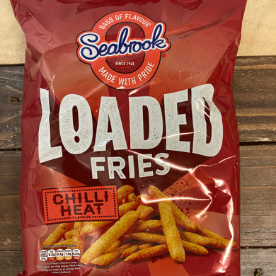 4x Seabrook Loaded Fries Chilli Heat Bags (4x110g)