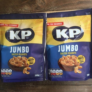 2x KP Jumbo Salted Peanut Bags (2x200g)