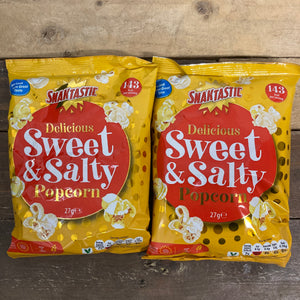 Snaktastic Popcorn Sweet and Salty Bags 27g