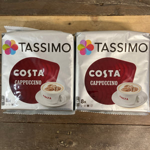 16x Tassimo Costa Cappuccino Pods (2 Packs of 8)