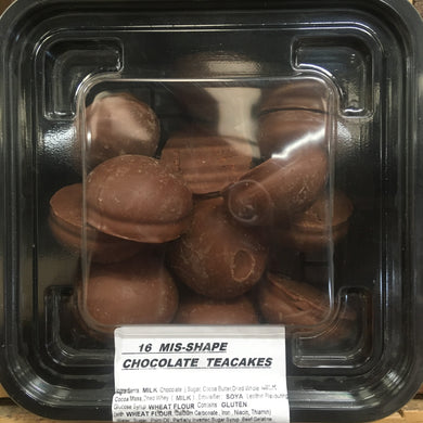 16x Mis-Shape Chocolate Teacakes