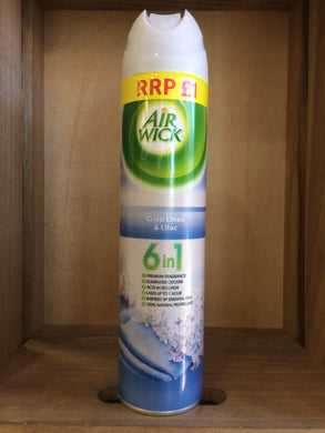Airwick Crisp Linen & Lilac 6 in 1 Air Freshner 240ml