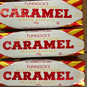 12x Tunnock's Caramel Wafer Biscuits (3 Packs of 4x30g)