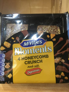 McVitie's Moments 4x Honeycomb Crunch Digestive Cake Bars