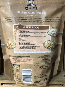 Quaker Super Goodness Granola Pumpkin Seeds & Sunflower Seeds 400g