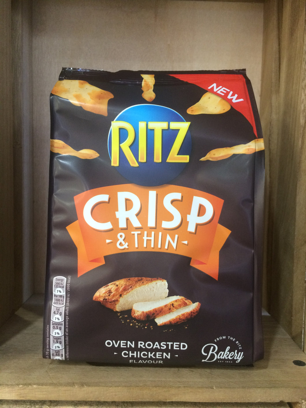 Ritz Crisp & Thin Oven Roasted Chicken Flavour Potato Thins 100g