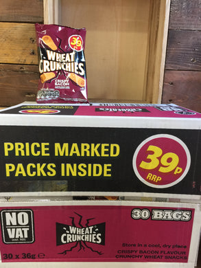 30x Wheat Crunchies Crispy Bacon 36g