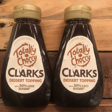 2x Clarks Totally Choccy Dessert Topping (2x320g)