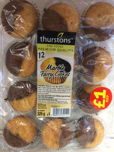 Thurstons 12x Marble Fairy Cakes 12 Pack 325g