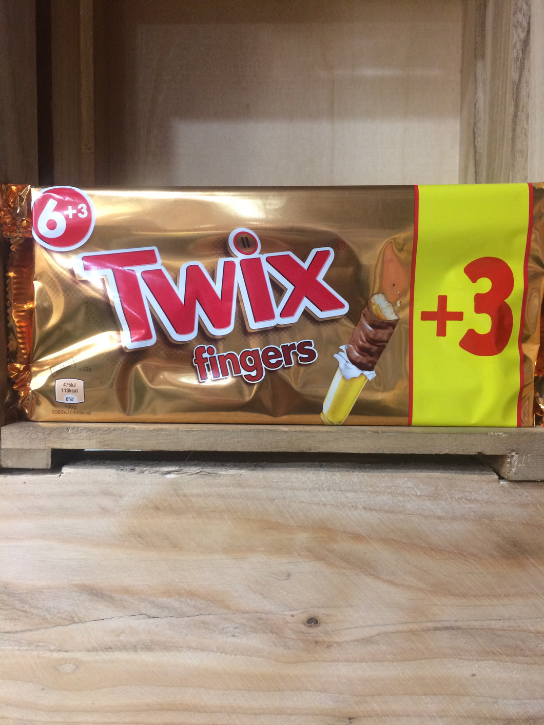 Twix Fingers 6+3 Extra Pack 207g
