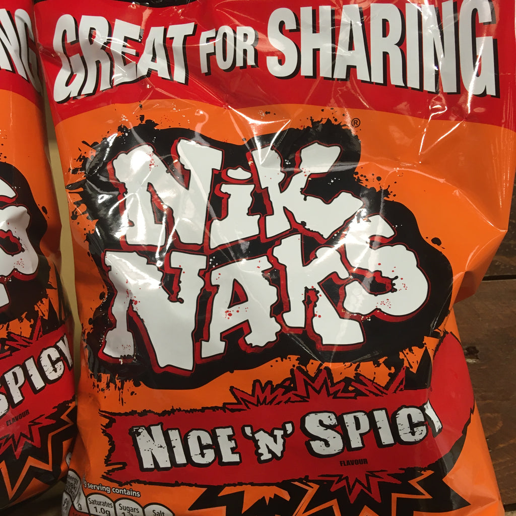 Niknacks 4x Nik Naks Nice 'N' Spicy Flavour Big Share Bags (4x95g) & Low Price ...