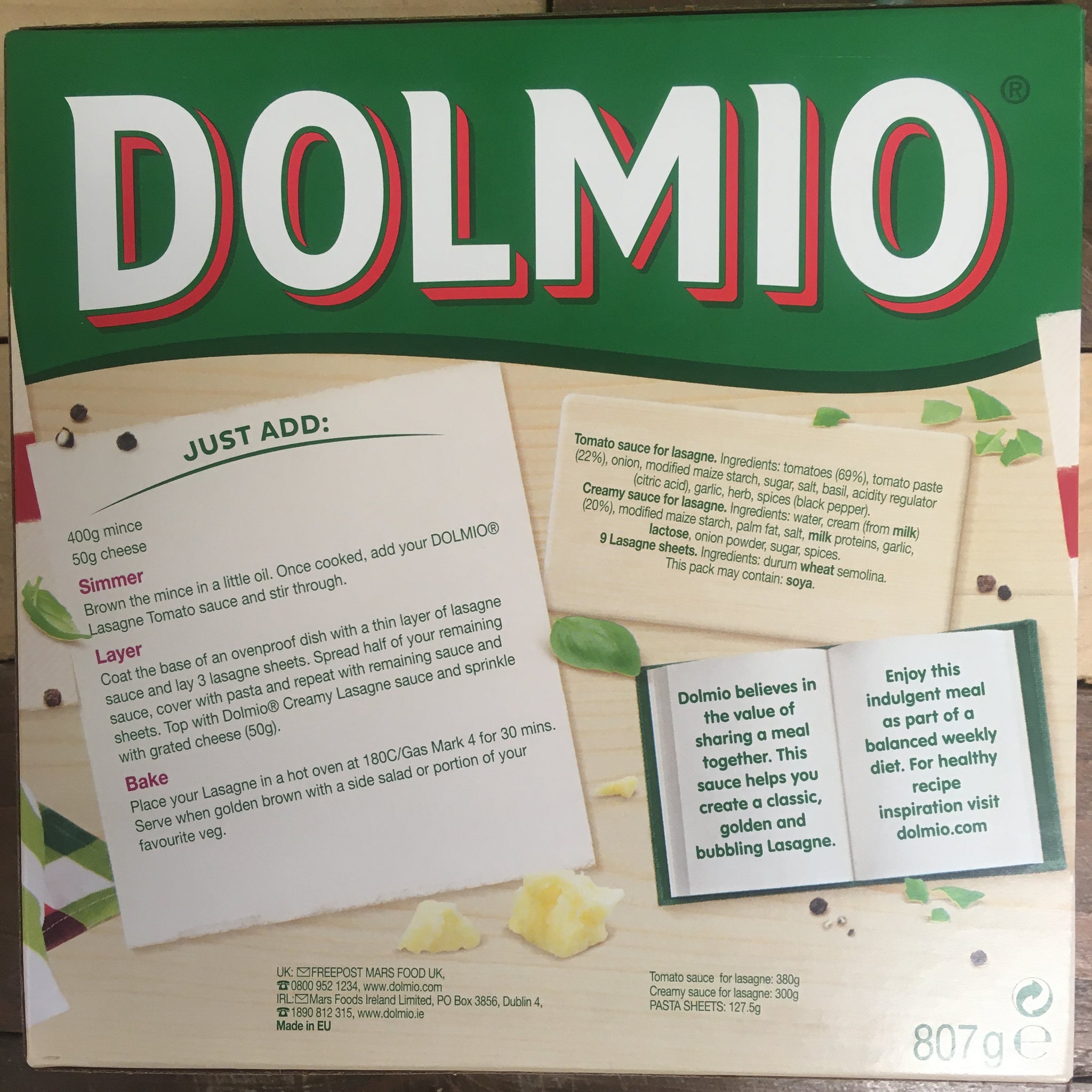 Dolmio Original Lasagne Family Meal Kit 807g Low Price Foods Ltd dolmio-original-lasagne-family-meal-kit-807g-low-price-foods-ltd