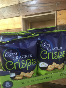 10x Packets of Carr's Cracker Crisps Sour Cream & Chive (10x150g)