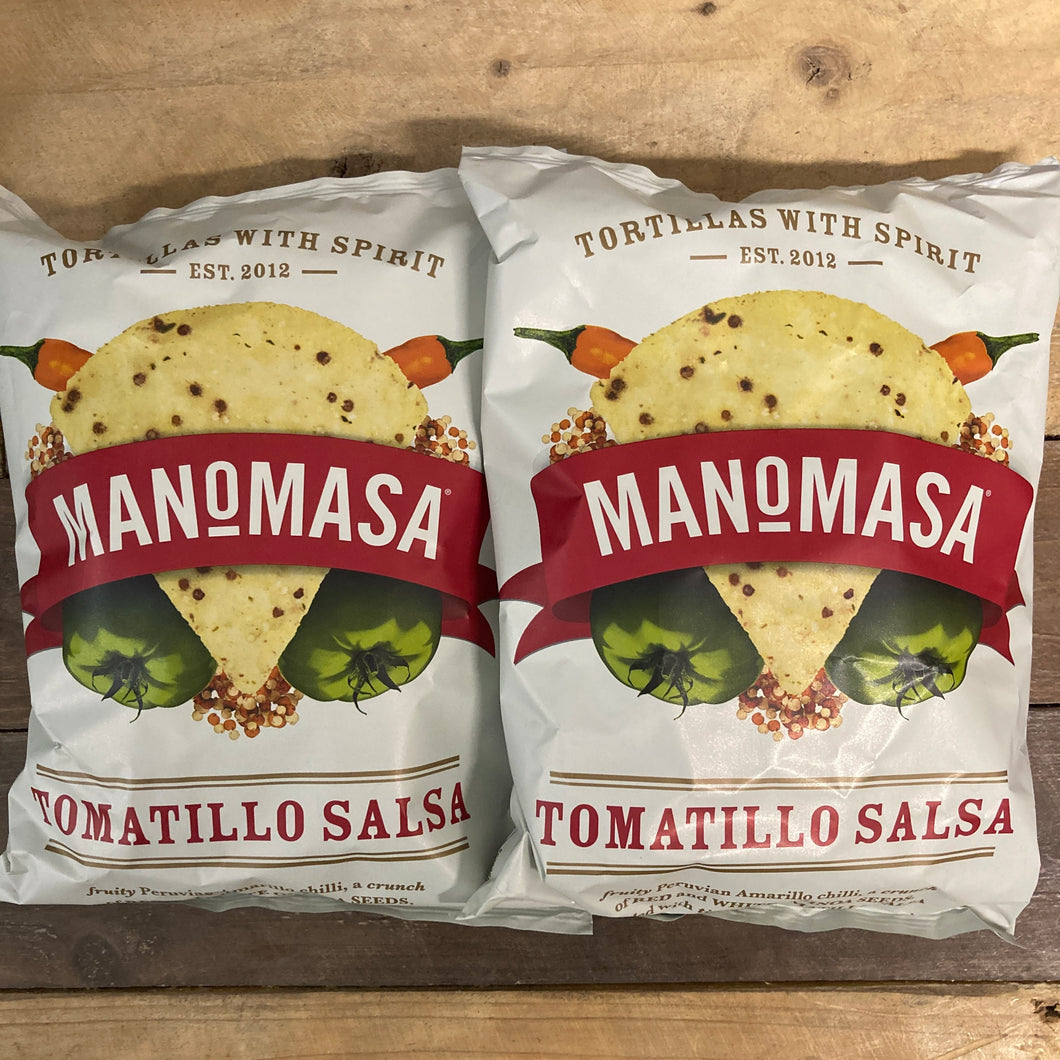 Manomasa Tomatillo Salsa Tortilla Chips 140g