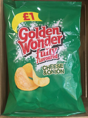 Golden Wonder Cheese & Onion Crisps 100g