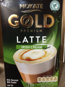 Mokate Gold Premium Latte Irish Cream Flavour 10x Sachets 150g