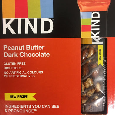 12x KIND Peanut Butter & Dark Chocolate Snack Bars (4 Packs of 3x40g)