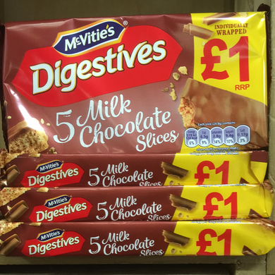 20x McVitie's Digestives Slices (4 Packs of 5 Slices)