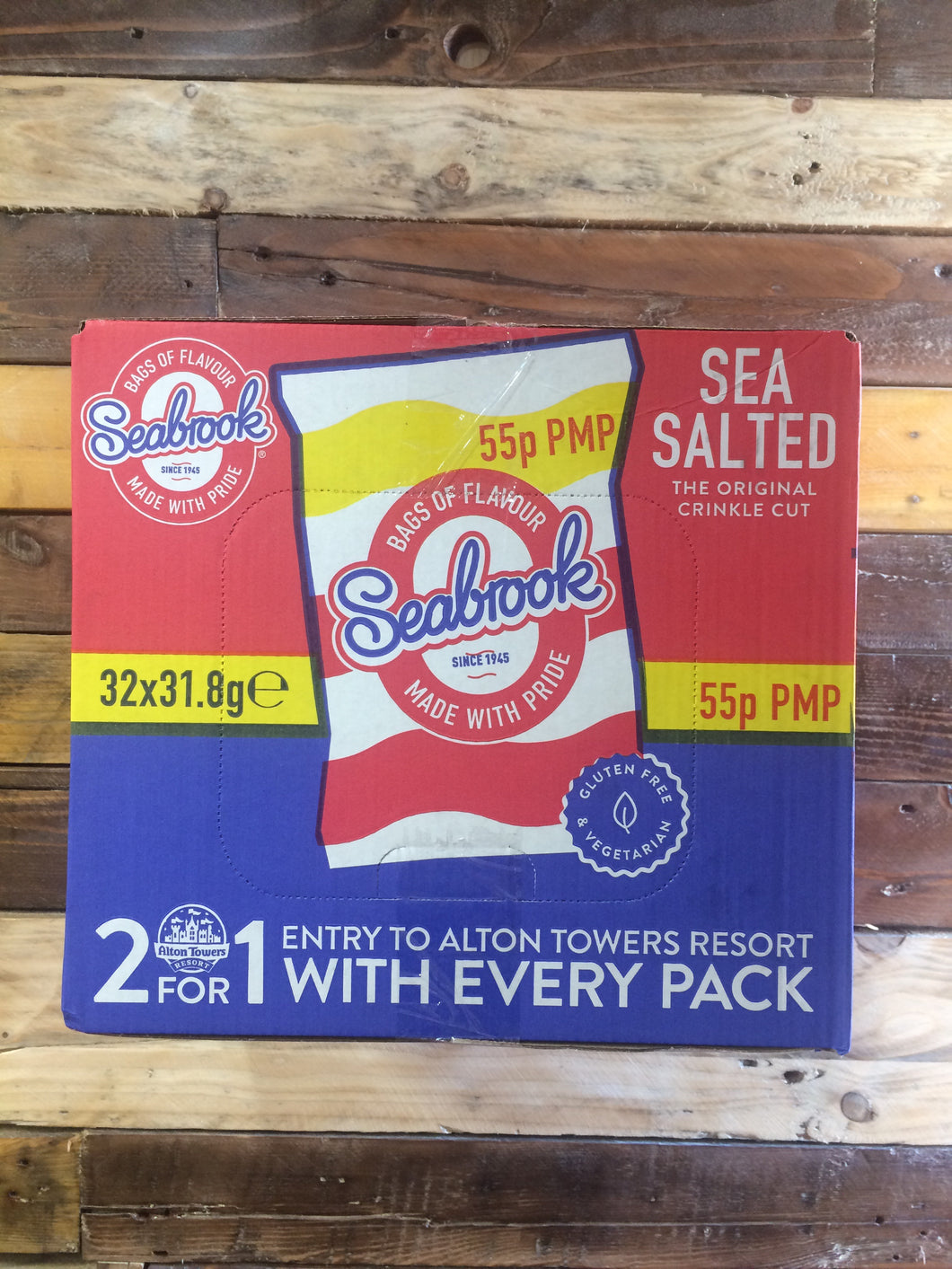 Seabrook Sea Salted Crisp Box 32x Bags (31.8g)