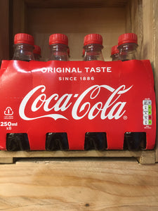 8x Coca-Cola Coke Original 250ml