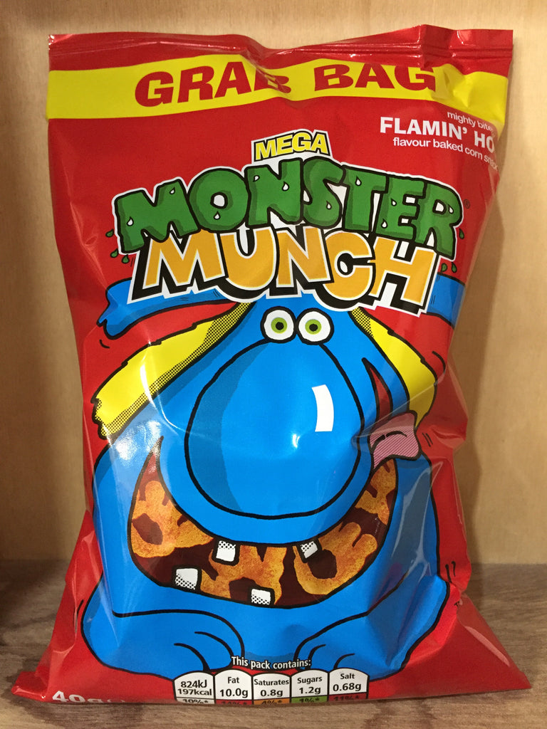 Are Monster Munch Gluten Free : Walkers Monster Munch Flamin’ Hot – BAEUL