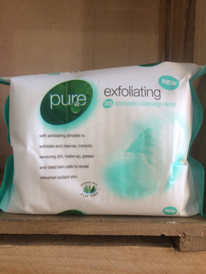 Pure Exfoliating Wipes 20's
