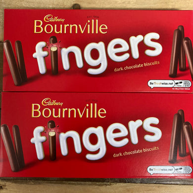 Cadbury Bournville Fingers Dark Chocolate Biscuits 114g