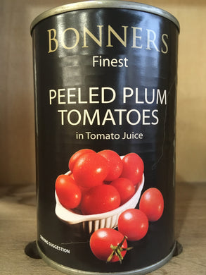 Bonners Finest Peeled Plum Tomatoes 400g