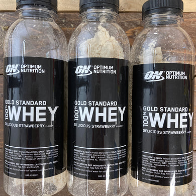 6x Optimum Nutrition Gold Standard 100% Whey Delicious Strawberry Shakes (6x30g Servings)