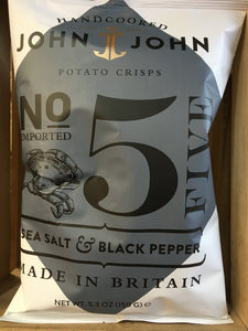 John John Sea Salt & Black Pepper Sharing Bag Crisps 150g