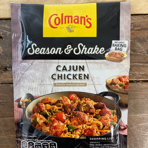 2x Colman's Season & Shake Cajun Chicken Southern Mixes (2x45g)