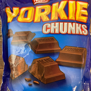 3x Yorkie Milk Chocolate Chunks Sharing Bags (3x100g)