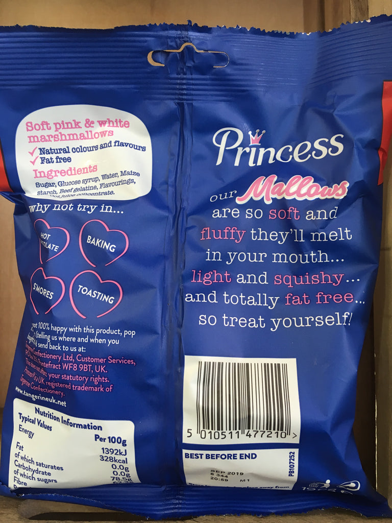 3x Princess Marsh Mallows Share Bags (3x190g) & Low Price Foods Ltd