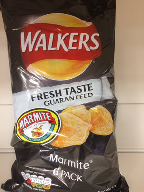 Walkers Marmite Crisps 6x 25g Bags