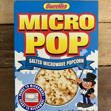 6x Sweeties Micro Popcorn Salted Jumbo Packs (2 Boxes of 3x90g)