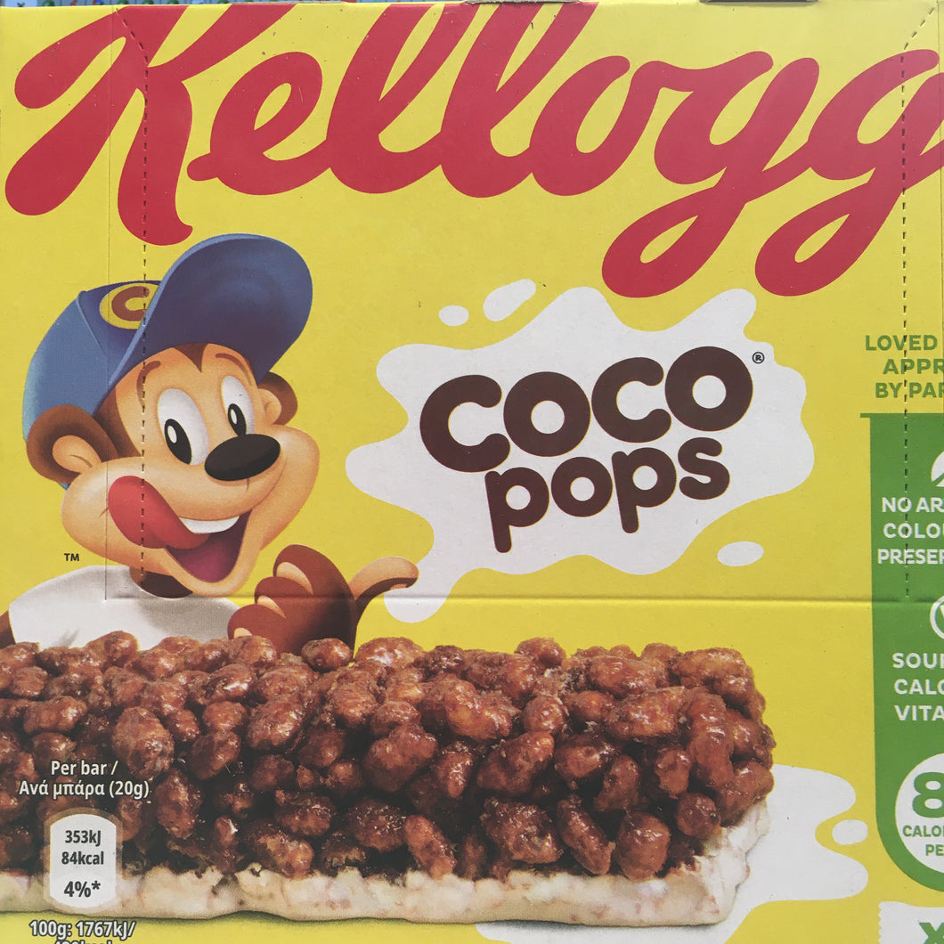 18x Kellogg's Coco Pops Bars 3 Boxes of 6 (3x6x20g)