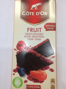 Cote D'Or Belgian Dark Chocolate with Red Fruit 130g