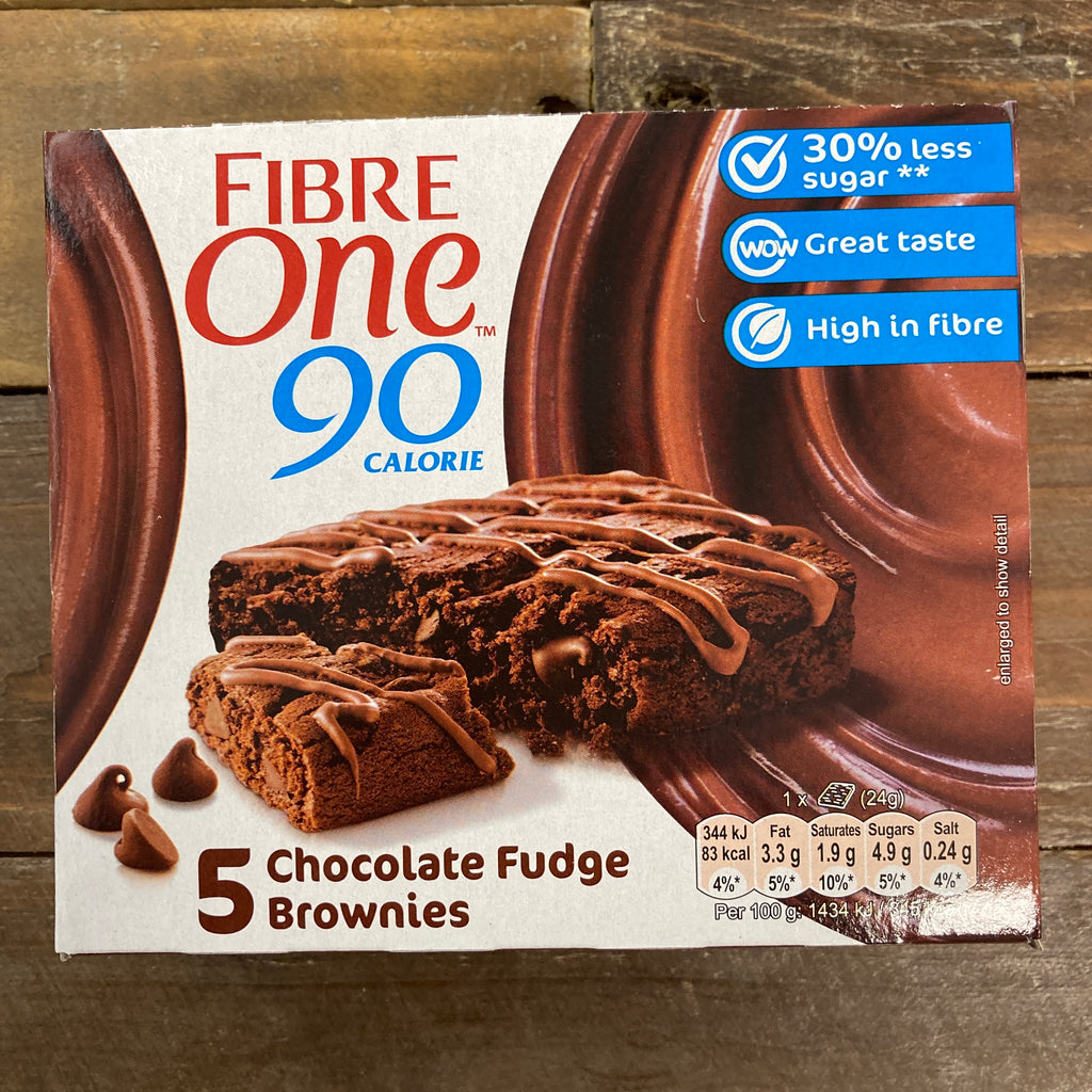 15x Fibre One Chocolate Fudge Brownies (3 Packs of 5x24g) & Low Price
