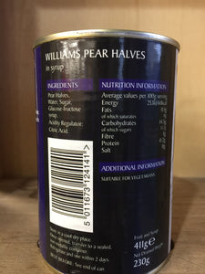 Epicute Williams Pear Halves in Syrup 411g