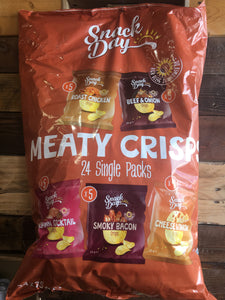 Snack Day Meaty Crisps 24 Pack (24x25g)