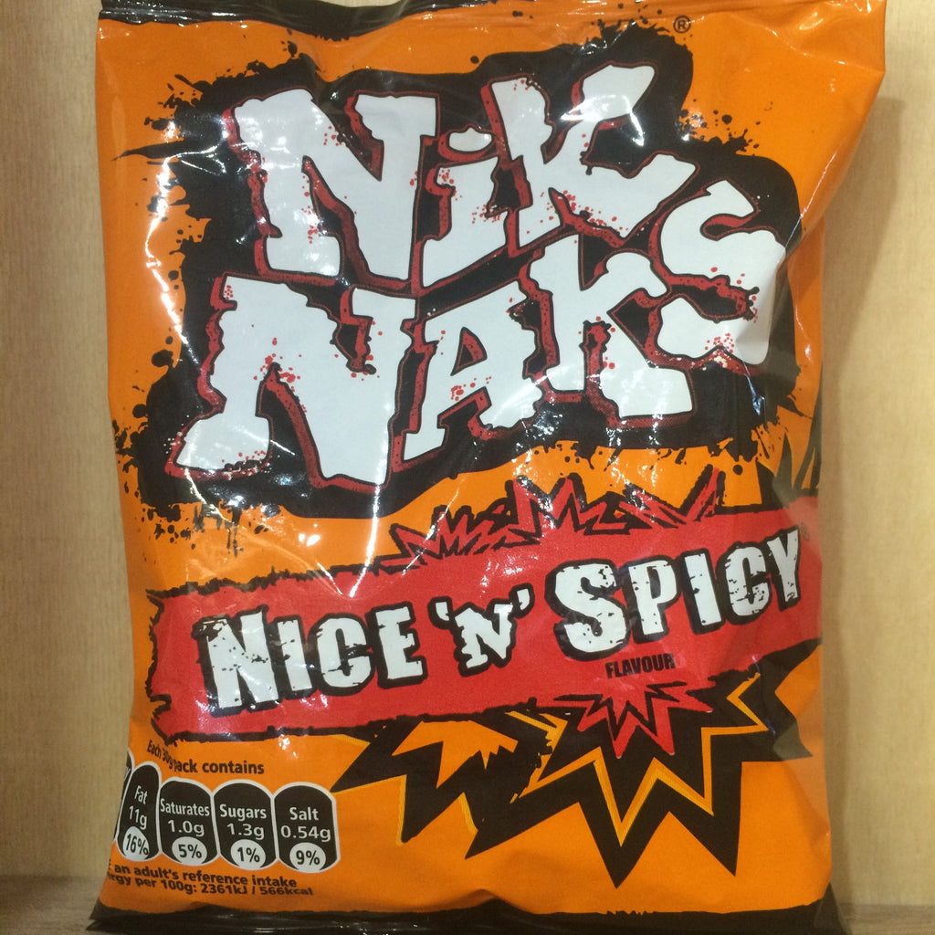 Niknacks Nik Naks Nice 'N' Spicy Flavour Corn Snack 30g & Low Price Foods Ltd
