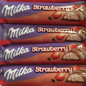 12x Milka Strawberry Chocolate Bars (12x36.5g)