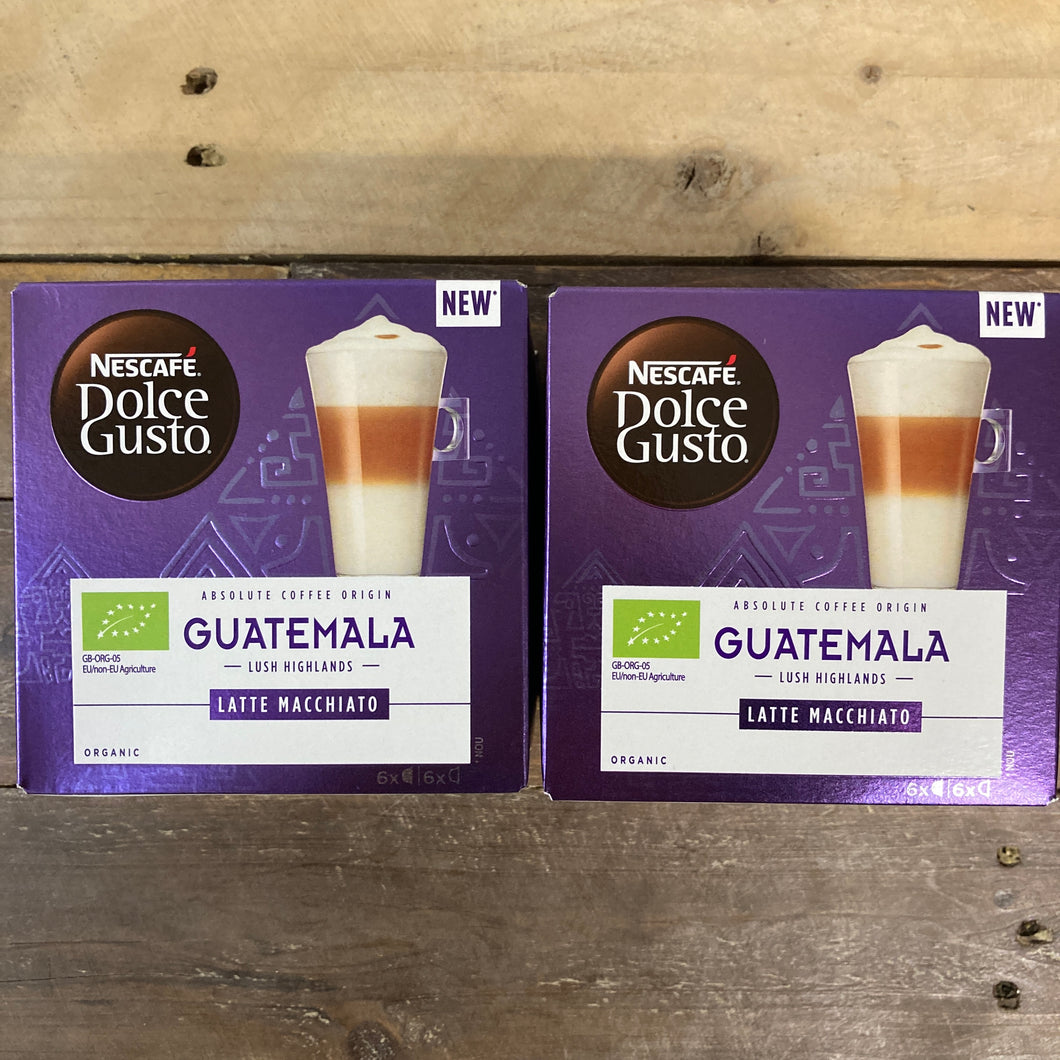 24x NESCAFE Dolce Gusto Guatemala Latte Macchiato Pods (2 Packs of 12 pods)