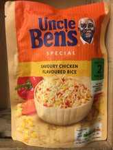 Uncle Bens Microwave Rice Savoury Chicken Flavoured 250g